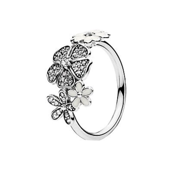 Pandora Jewelry - Pandora - Silver CZ Shimmering Bouquet Ring